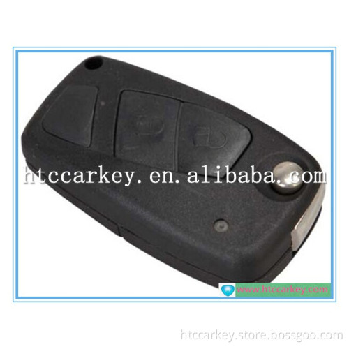 Top quality for Fiat key shell 2 Button Black Color ( with logo) Silca: SIP22 flip key
